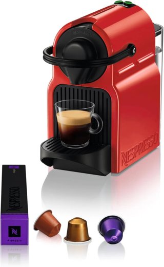 Cafetera Nespresso Inissia Ruby roja