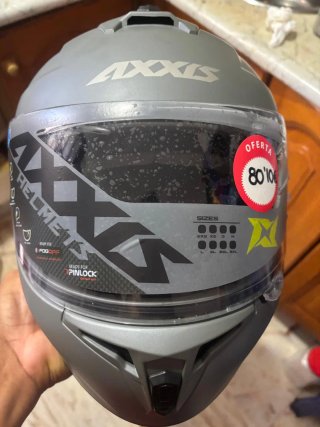 Casco de moto Axxis gris