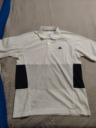Polo Adidas Bianco Taglia M
