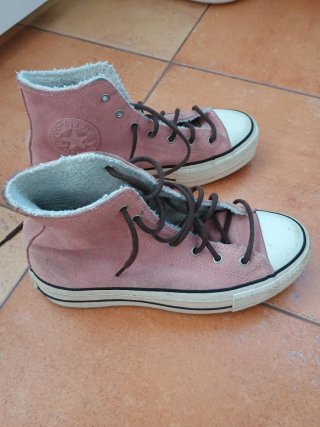 Converse All Star rosas con forro interior talla 3