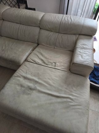 Sofá Chaise Longue Beige 2,80m