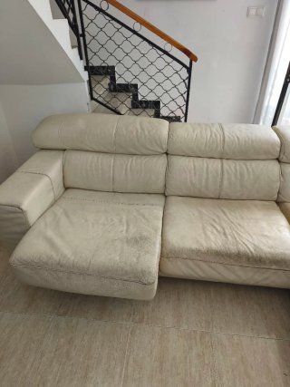 Sofá Chaise Longue Beige 2,80m