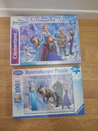 2 Puzzles Disney Frozen (Clementoni y Ravensburger