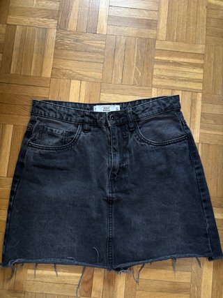 Falda vaquera negra Denim Woman