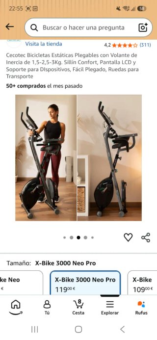 Bici Estática X-Bike 3000 Neo Pro