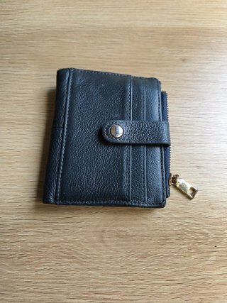 Cartera Polipiel Negra Hombre