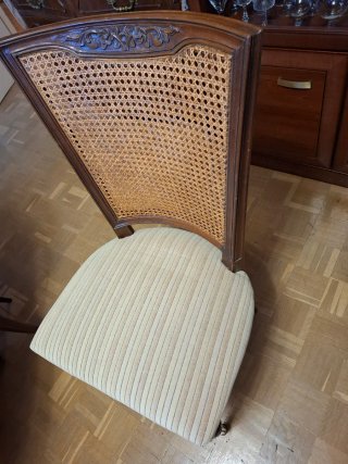 Sillas de comedor de rejilla