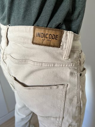 Pantalones beige Indicode Jeans