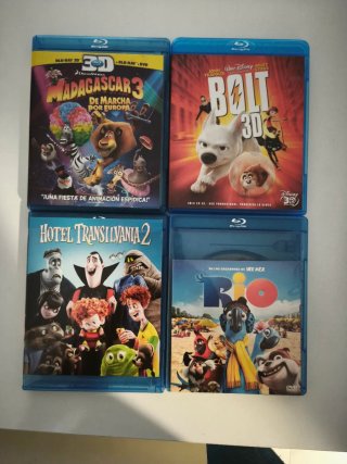 Pack 4 Películas Blu-ray Animación