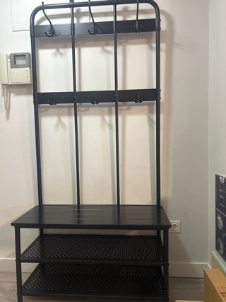 Mobile Porta Abiti e Scarpiera Nipasen Nero