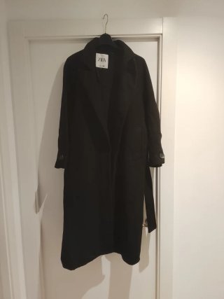 Abrigo Zara Negro Talla S