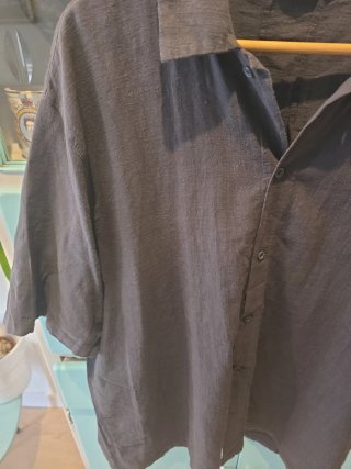 Camisa Zara Hombre Gris 100% Algodón
