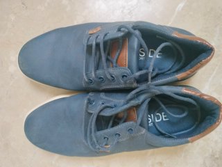 Zapatos vestir azul suela goma cómodos