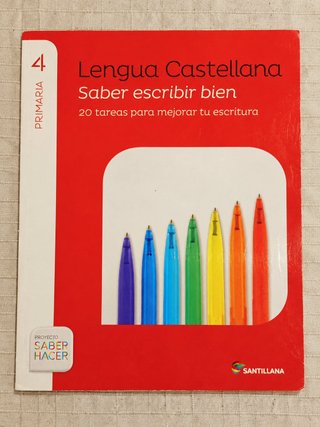 Lengua 4 Primaria Saber escribir bien Santillana