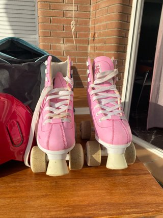 Patines de Cuatro Ruedas Rosa