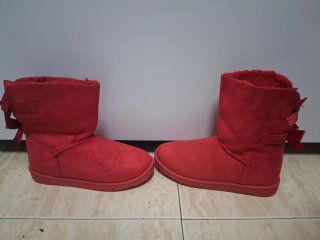 Botas Rojas Pelo Lazos