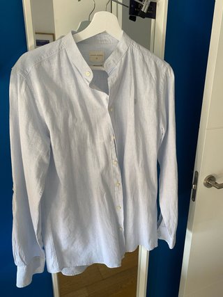 Camisa cuello Mao rayas Talla 39 de Alvaro Moreno