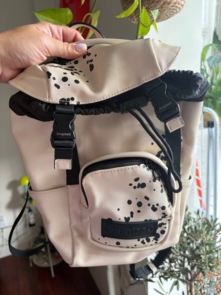 Mochila Desigual Beige Estampada