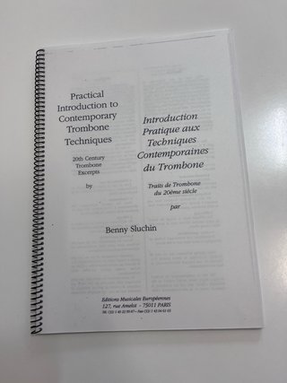 Técnica Contemporánea Trombón Benny Sluchin