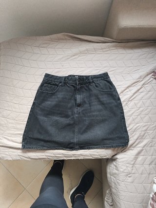 Mini falda tejana negra