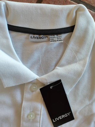 Polo Blanco Livergy Talla XL