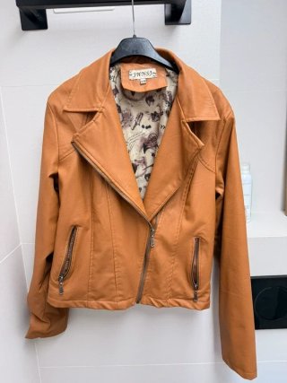 Chaqueta Efecto Piel Marrón JHNSJ