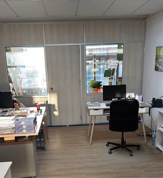 Mampara de oficina modular
