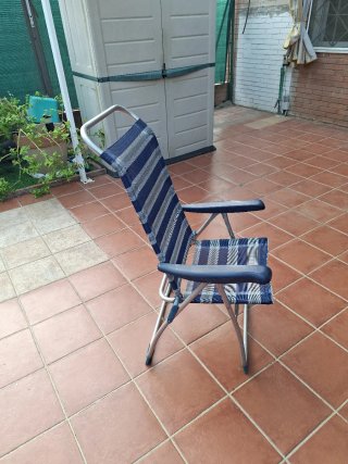 Set di 5 sedie pieghevoli da giardino Crespo