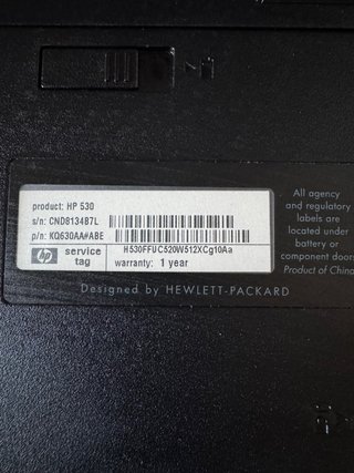 Portatile HP 530 | Windows 7 |