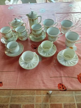Lote tazas de café antiguas