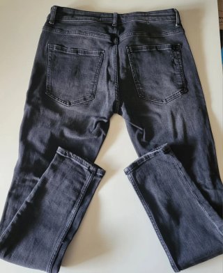Pantalón Vaquero Negro Bershka