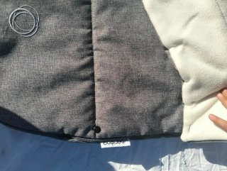 Saco Bugaboo invierno gris
