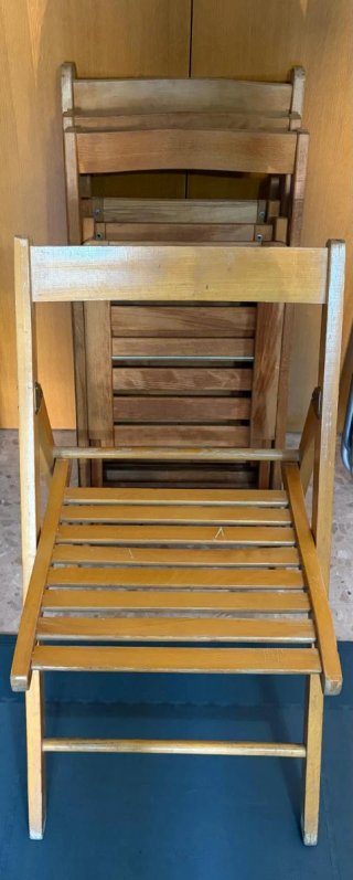 Sedie pieghevoli in legno