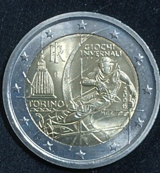 Moneda 2 Euros Conmemorativa Italia 2006