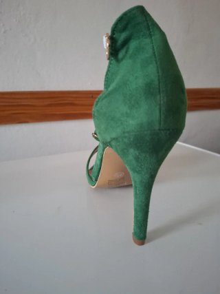 Zapatos de Tacón Verdes Talla 39