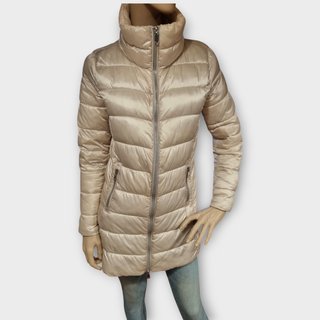 Anorak acolchado beige mujer
