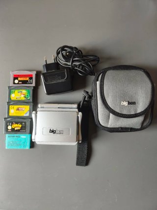 Nintendo Game Boy Advance SP Plata + Accesorios