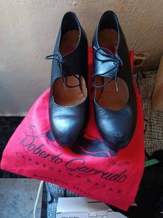 Zapatos de baile Roberto Garrudo con caja y bolsa