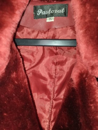 Abrigo largo rojo