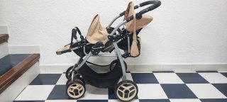Carrito de Juguete Doble para Muñecas