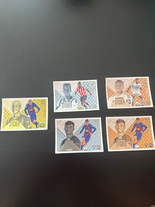 Lote de 5 Cromos Extra Sticker