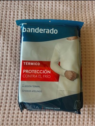 Camiseta Térmica Banderado Blanca Talla XL