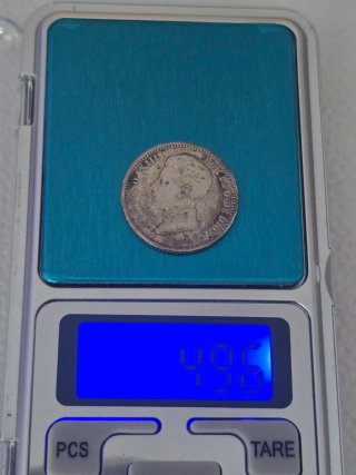 1 peseta 1904 (*19-04), Alfonso XIII, Plata .