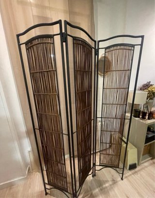 Biombo de Forja y Bambú