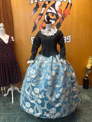 Conjunto Fallera Azul y Blanco