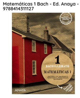 Libro matemáticas Bachillerato 1.