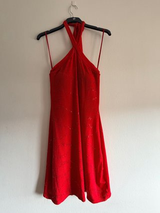 Vestido corto rojo