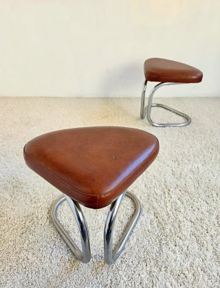 Pareja Taburetes Cantilever | Vintage 70s