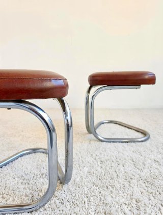 Pareja Taburetes Cantilever | Vintage 70s