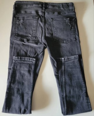 Pantalón Vaquero Bershka Super Skinny Gris
